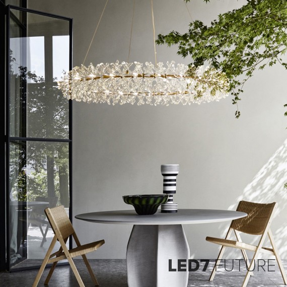 Loft Industry Modern - Stalactite 19 Circle Chandelier